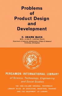 Imagen de portada: Problems of Product Design and Development 9780080097930