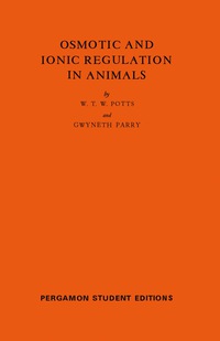 Cover image: Osmotic and Ionic Regulation in Animals 9780080135984