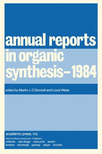 Cover image: Annual Reports in Organic Synthesis–1984 9780120408153