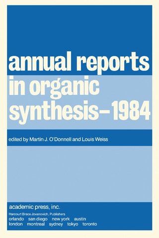 表紙画像: Annual Reports in Organic Synthesis–1984 9780120408153