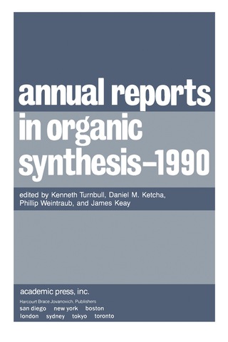Cover image: Annual Reports in Organic Synthesis – 1990 9780120408207
