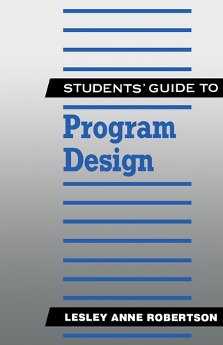 Cover image: Students' Guide to Program Design 9780750604956