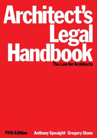 Cover image: Architect's Legal Handbook 5th edition 9780750612197