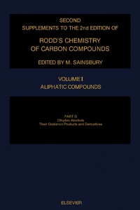 Cover image: Aliphatic Compounds 2nd edition 9780444815170
