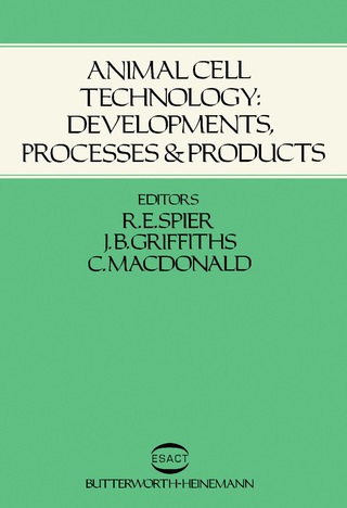 Cover image: Animal Cell Technology 9780750604215
