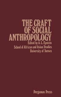 Omslagafbeelding: The Craft of Social Anthropology 9780080236933