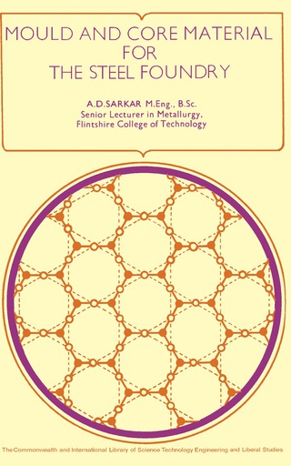 Imagen de portada: Mould & Core Material for the Steel Foundry 9780080124865