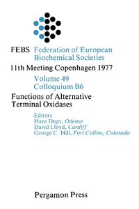 Immagine di copertina: Functions of Alternative Terminal Oxidases 9780080226309