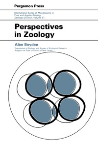 Omslagafbeelding: Perspectives in Zoology 9780080171227