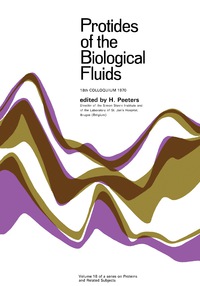 Imagen de portada: Protides of the Biological Fluids 9780080166223