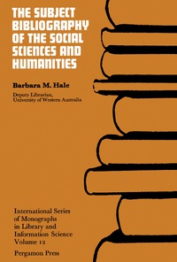 表紙画像: The Subject Bibliography of the Social Sciences and Humanities 9780080157917