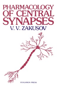 Omslagafbeelding: Pharmacology of Central Synapses 9780080205496