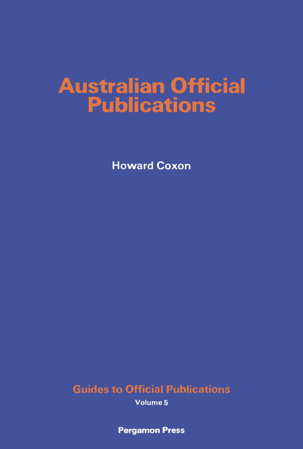 Australian Official Publications eBook