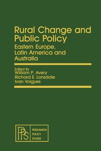 صورة الغلاف: Rural Change and Public Policy 9780080231099