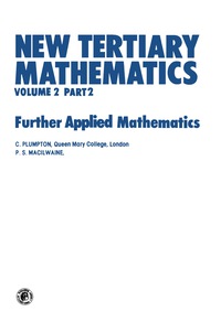 Imagen de portada: New Tertiary Mathematics 9780080250373