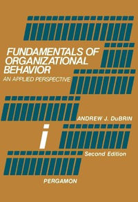 表紙画像: Fundamentals of Organizational Behavior 2nd edition 9780080222523