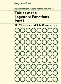 Cover image: Tables of The Legendre Functions P—½+it(x) 9780080102627