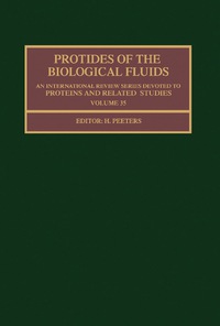 表紙画像: Protides of the Biological Fluids 9780080355887