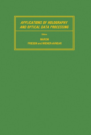 Cover image: Applications of Holography and Optical Data Processing 9780080216256