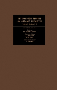 表紙画像: Tetrahedron Reports on Organic Chemistry 9780080211541