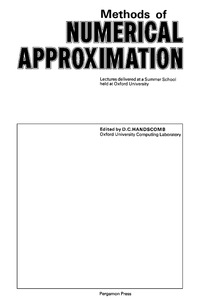 Cover image: Methods of Numerical Approximation 9780080119960