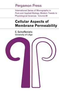 Omslagafbeelding: Cellular Aspects of Membrane Permeability 9780080120218