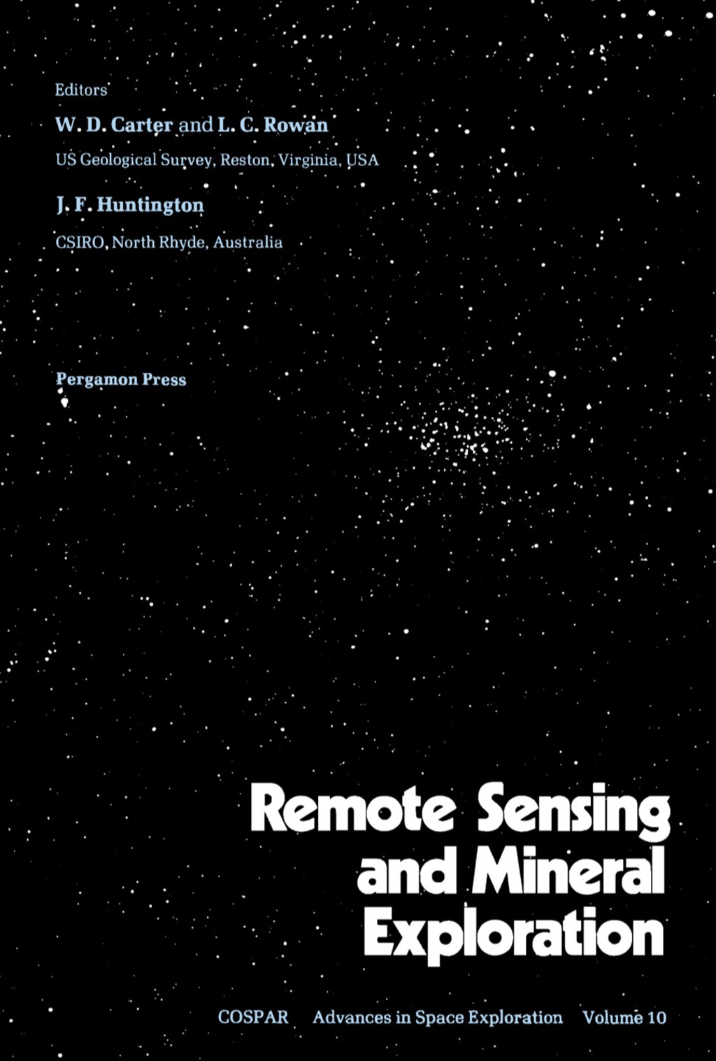 Remote Sensing and Mineral Exploration Proceedings of a Workshop of the Twenty-Second Plenary Meeting of COSPAR, Bangalore, India, 29 May to 9 June 1979