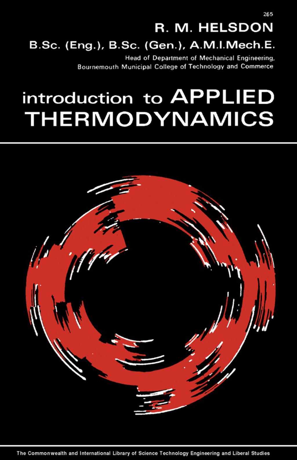 Introduction to Applied Thermodynamics The Commonwealth and International Library: Mechanical Engineering Division