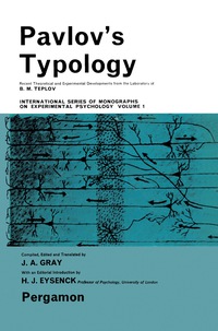 Imagen de portada: Pavlov's Typology 9780080100760