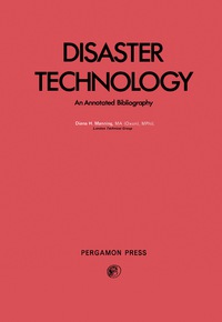Cover image: Disaster Technology 9780080199849