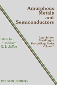 Cover image: Amorphous Metals and Semiconductors 9780080343341