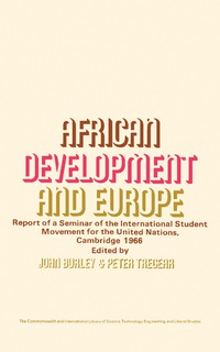 表紙画像: African Development and Europe 9780080066691