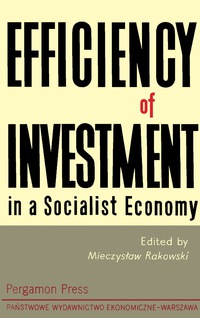 Cover image: Efficiency of Investment in a Socialist Economy 9780080111742