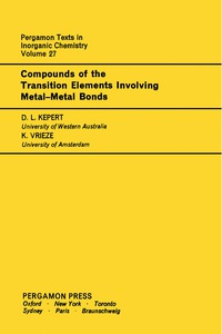 Cover image: Compounds of the Transition Elements Involving Metal-Metal Bonds 9780080188805