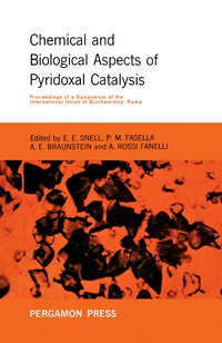 表紙画像: Chemical and Biological Aspects of Pyridoxal Catalysis 9780080104232