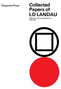 表紙画像: Collected Papers of L.D. Landau 9780080105864