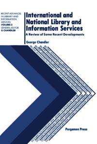 表紙画像: International and National Library and Information Services 9780080257938
