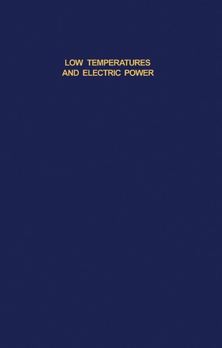 Cover image: Low Temperatures and Electric Power 9780080163703