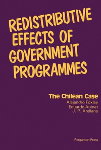 Cover image: Redistributive Effects of Government Programmes 9780080231303