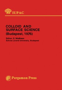 表紙画像: Colloid and Surface Science 9780080215709