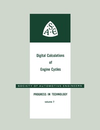 Imagen de portada: Digital Calculations of Engine Cycles 9780080111049