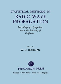 Cover image: Statistical Methods in Radio Wave Propagation 9780080093062