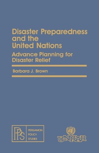 Cover image: Disaster Preparedness and the United Nations 9780080224862