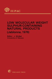 Cover image: Low Molecular Weight Sulphur Containing Natural Products 9780080212043