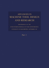 Cover image: Advances in Machine Tool Design and Research 1967 9780080126296