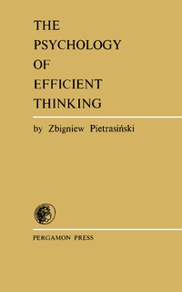 Omslagafbeelding: The Psychology of Efficient Thinking 9780080125442