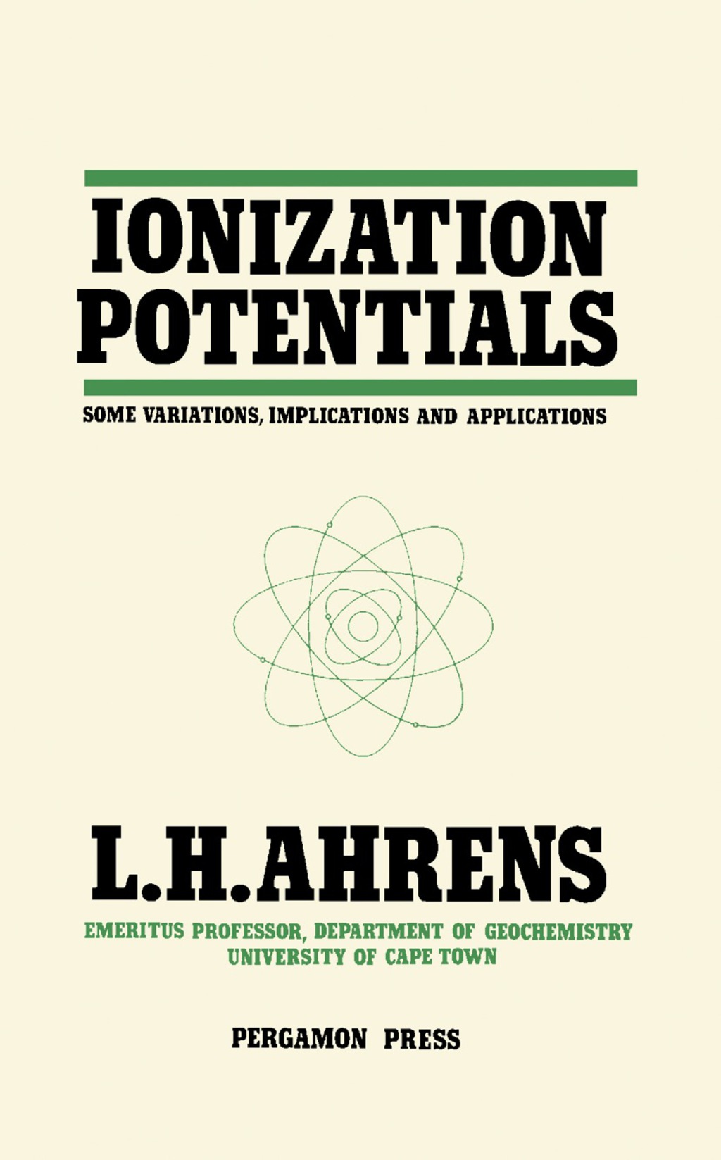 Ionization Potentials (eBook)