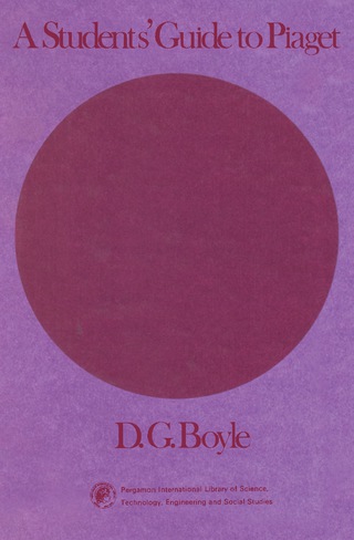 Cover image: A Students' Guide to Piaget 9780080064079