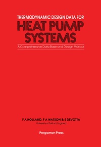 Cover image: Thermodynamic Design Data for Heat Pump Systems 9780080287270
