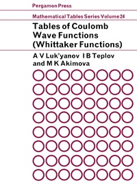 Omslagafbeelding: Tables of Coulomb Wave Functions 9780080101286